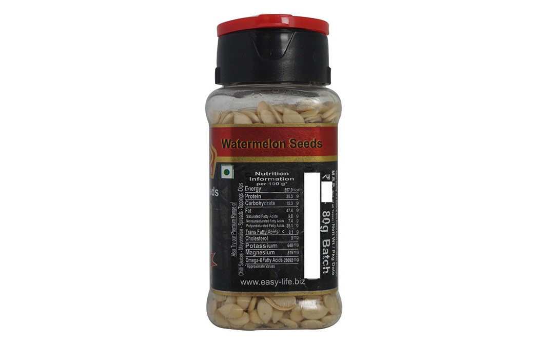 Easy Life Watermelon Seeds    Bottle  80 grams